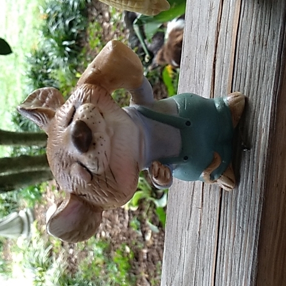 Vintage 1980s Homco Home Interiors 5601 mice with vegetables set of 3 - Picture 4 of 5